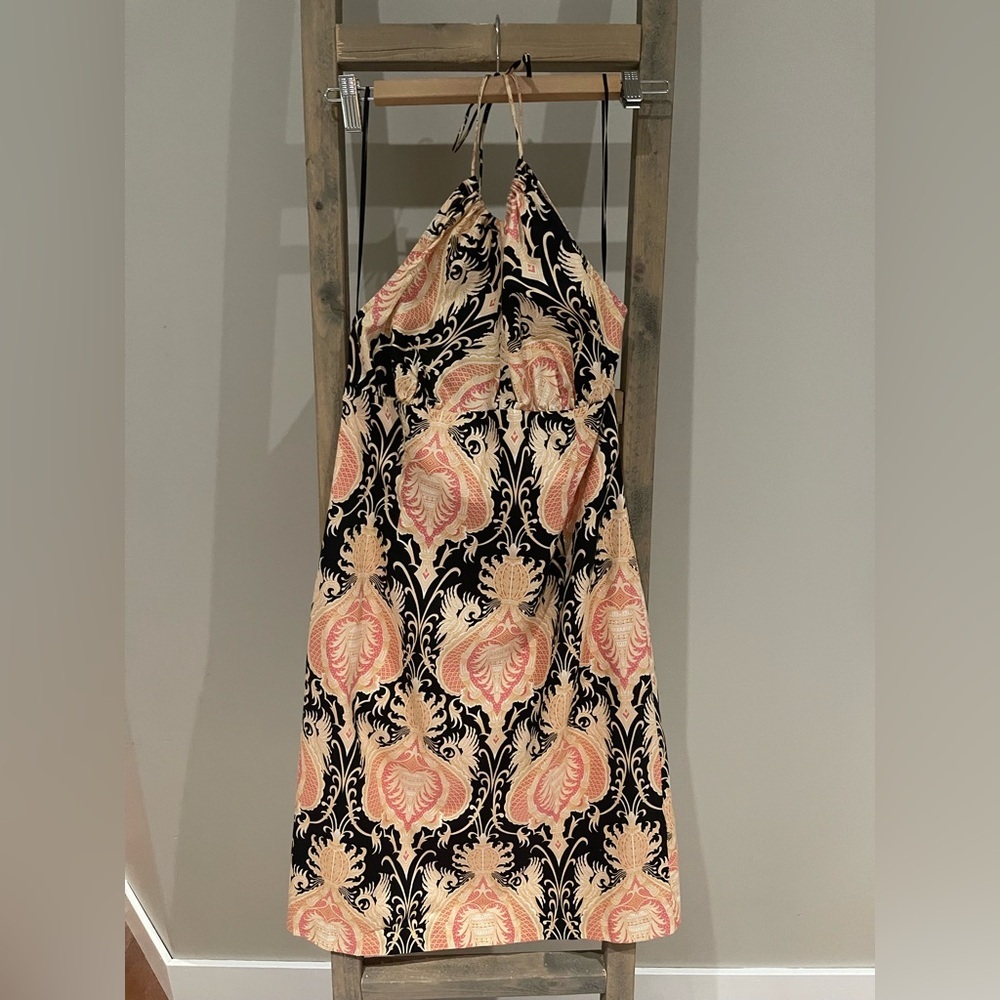 Vintage Trina Turk Y2K halter dress size 8